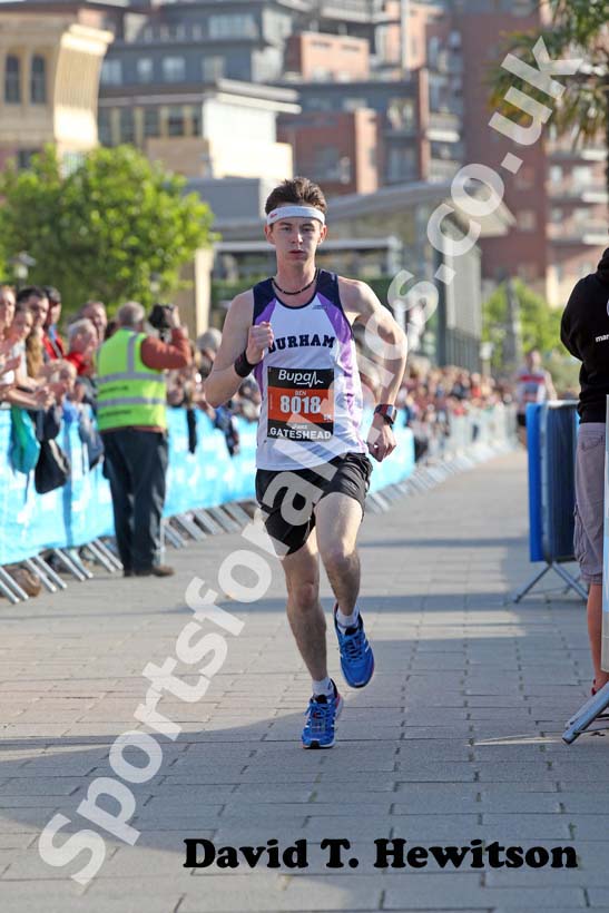 No 8018 finishing the 2012 BUPA Great North 5k.